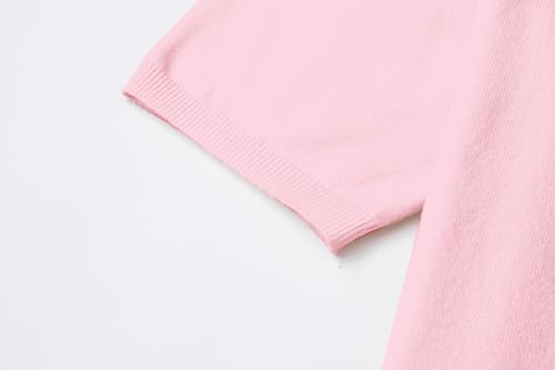 Betusline Mens Crew Neck Short Sleeve Wool Blend Sweater Pullover Basic Knit Tee4