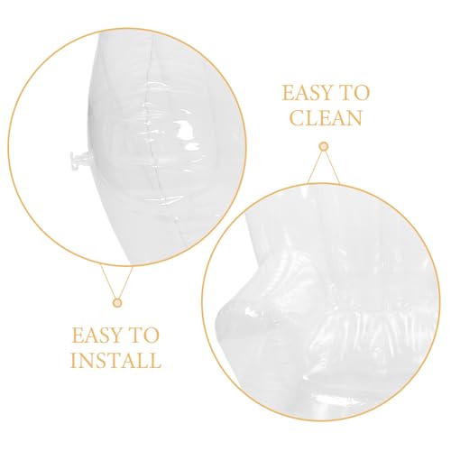 Canapé portable gonflable au design transparent minimaliste - 5