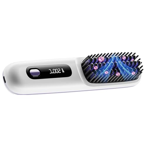 Alisador De Sin Cable | Alisado De Cabello Sin Cable - Peine Cerámico Con Pantalla Led 3 Ajustes De Temperatura Para Uso En Casa Playa Y Salon Alisador De Sin Cable | Alisado De Cabello Sin Cable - Peine Cerámico Con Pantalla Led 3 Ajustes De Temperatura Para Uso En Casa Playa Y Salon