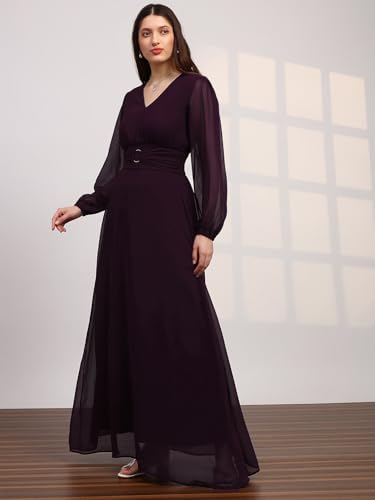 Image of Globus Women Dress (8909389034557 Burgundy L)