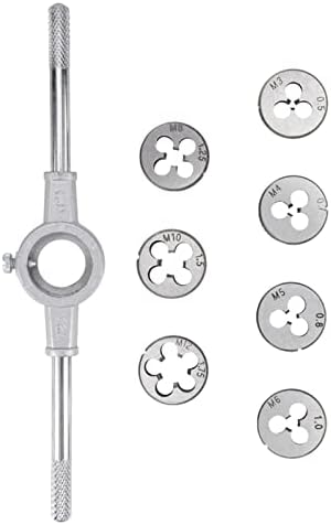 MINGPING 40pcs Metric Tap and Die Set - Precision Hand Tapping Tools for Metalworking, Includes Tap Wrench, Ideal for DIY and Professional Use, Imperial/Metric Compatibility