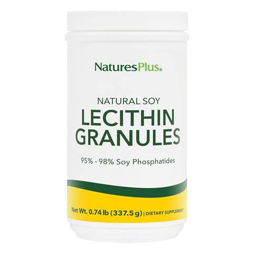 NaturesPlus Lecithin Granules - 12 oz - Supports Digestion & Skin Health - Gluten Free - 45 Servings