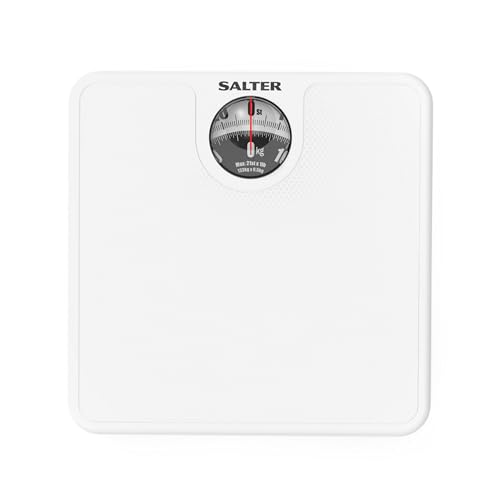 Salter 489JS WHDR Mechanical Bathroom Scales, Easy to Read Display with Magnified Lens, Measures...