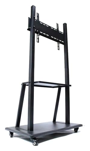 Soporte móvil para TV con ruedas y estantes ajustable en altura miniatura 4