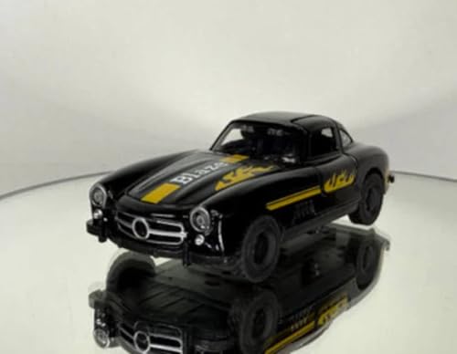 Image of SHAKTISM Die Cast Metal Toy Cars Set - 1:43 Scale Pull Back Action Cars with Open Doors, 4 Model Designs, Mini Vintage Car Collection for Kids Boys Girls, Gift Toy (Black Diecast Model)