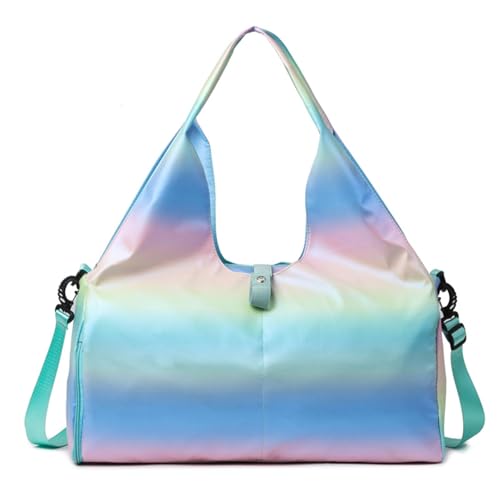 Travel carry-on gym bag, luggage bag, travel bag, storage duffel bag, green