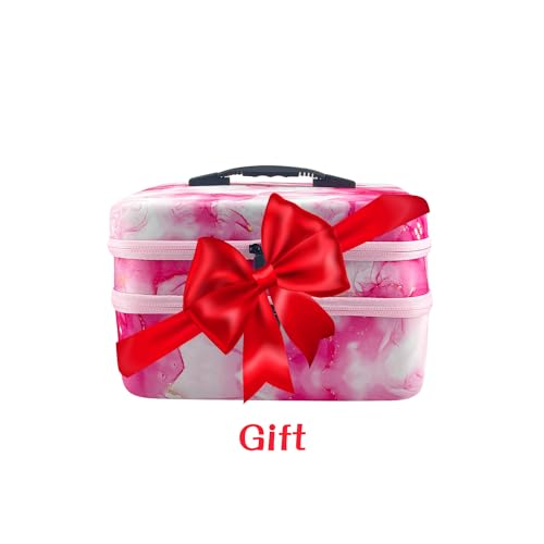 Image of 240 Slot Diamond Art Storage Box | Pink Bead Organizer Case with Drill Tools, Portable Craft Box, For 5D DIY Art Kits