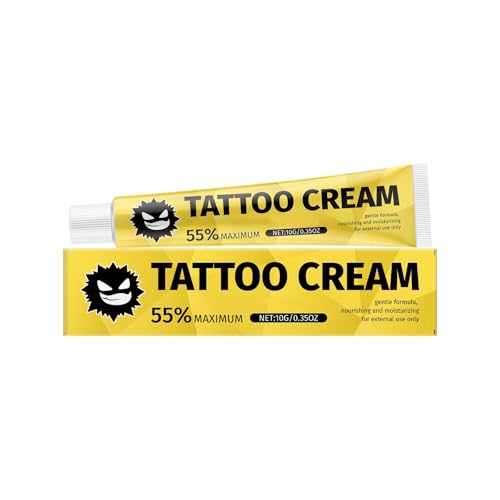 Tattoo-Creme für empfindliche Haut – Dermatologisch getestete, beruhigende Pflege | Beugt Juckreiz und Infektionen vor | 10 g