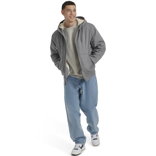 Champion Men's Sherpa Lined Hoodie Sweatshirt, Heather Grey, M - image 3