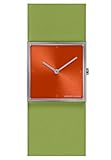  Jacques Lemans Damen-Uhren Analog Quarz One Size Grün/Orange 32016506