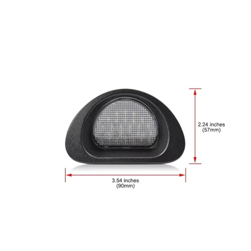 Luz placa matrícula coche para Peugeot 107 y C1 2005-2014 repuesto OEM 6340E2 blanca LED 2 uds 4