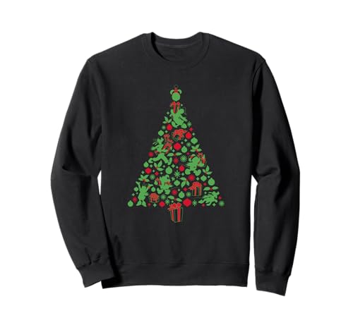 Sweatshirt Disney de Noël rouge et vert pour vos soirées au coin du feu