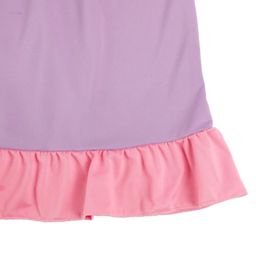 Toddler Girls Cotton Princess Dress Multi-Color Flutter Sleeve Summer Outfits 3-8Y4