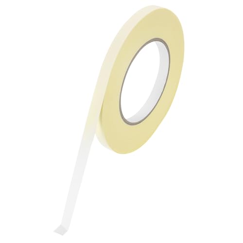 Image of MECCANIXITY Insulating Acetate Cloth Adhesive Tape, 0.3in x 98ft White Electrical Heat Resistant Fabric Tape with Paper for Laptop Electric Automotive Guitar Repair Wire Harness