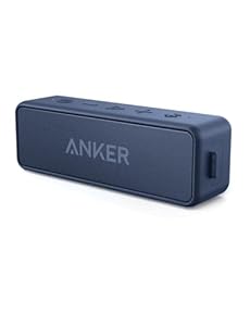 soundcore Anker 2 Bluetooth Lautsprecher, Fantastischer Sound, Enormer Bass mit Dualen Bass-Treibern, 24h Akku, Verbesserter IPX7 Wasserschutz, Kabelloser Lautsprecher für iPhone, Galaxy usw.