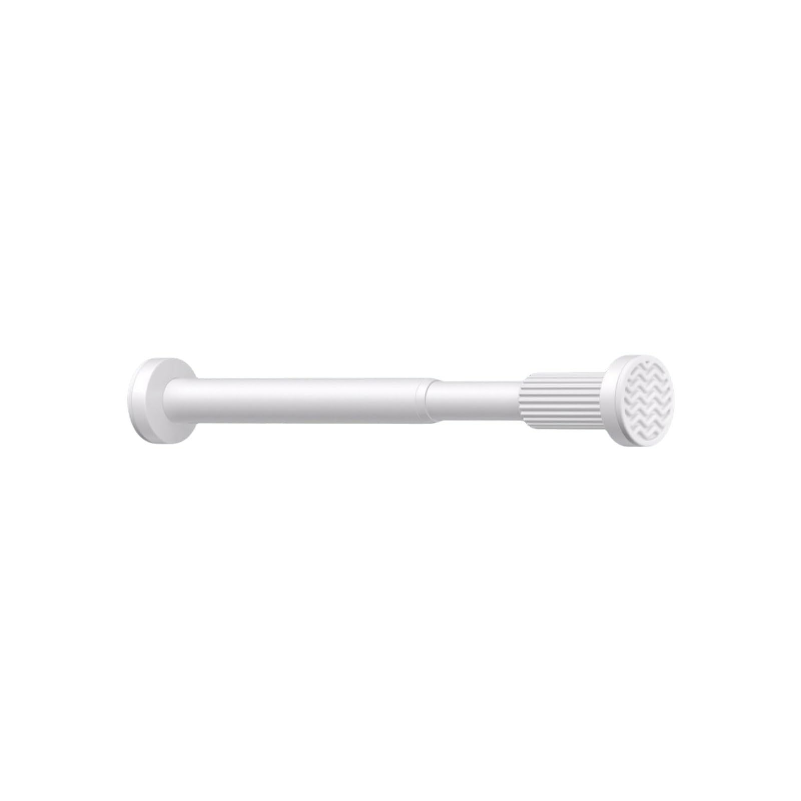 Adjustable Aluminum Alloy Shower Curtain Rod Telescopic Multipurpose Easy To Install No Drilling Required Shower Curtain Rod stable(Wei�,50-80cm)