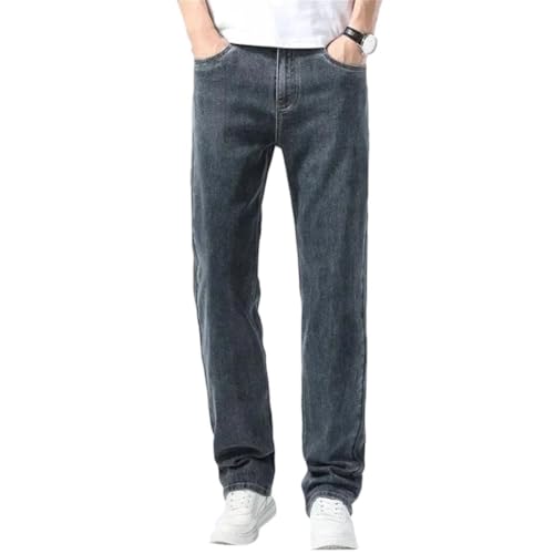 Men's Lyocell Business Jeans, Slim Casual Straight-Leg, Stylish and Comfortable Jeans