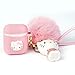 iFiLOVE Compatible with Airpods Case, Cute Cartoon Cat Soft Silione Shockproof Protective with Doll Plush Ball and Wristband Case Cover Skin for Apple Airpods 1 & 2 Charging Case