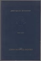 Anniversary Catalogue. 1912-1982. B000GQQA98 Book Cover