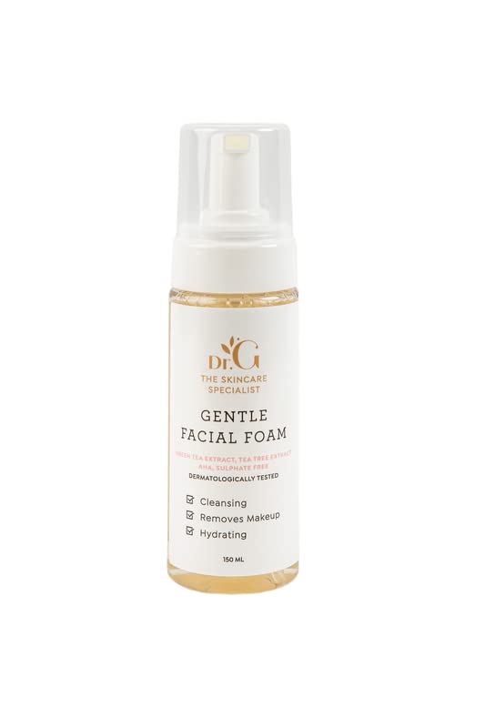 Dr.G Gentle Facial Foam Face cleanser: Green Tea and AHA Infused Cleansing Brilliance 150 ML