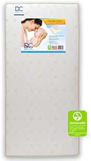 Delta Children Twinkle Stars Dual Sided - Premium Sustainably Sourced Fiber Core Crib and Toddler Mattress - Waterproof - GREENGUARD Gold Certified (Non-Toxic) - 7 Year Warranty - Made in USA