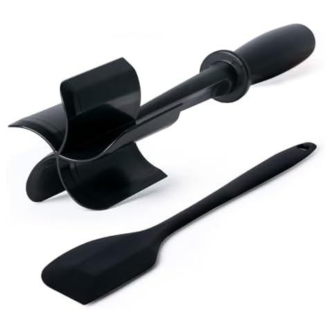 MEGAVOW Mince Meat Masher Set with Spatula Cover