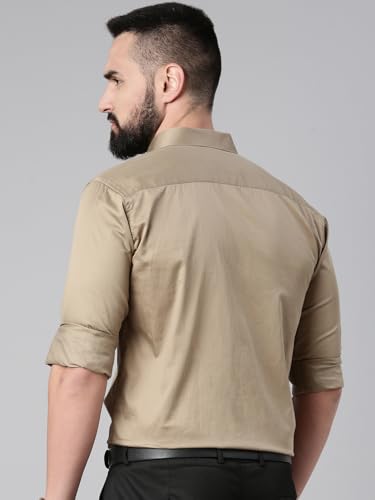 Image of Majestic Man Slim Fit Satin Cotton Formal Shirt for Men