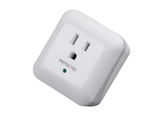 Monoprice Power & Surge - White | Protector eléctrico de 1 toma con alarma de fin de servicio, 900 Joules 15A / 125V / 1875W, 10dB a 60dB miniatura 5