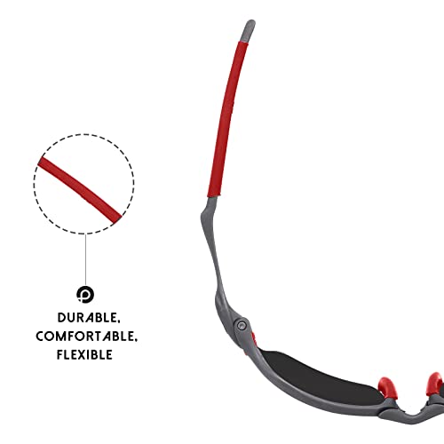 Image of Replacement Rubber Kits Nose Pieces & Earsocks for Oakley Romeo 2 - Red