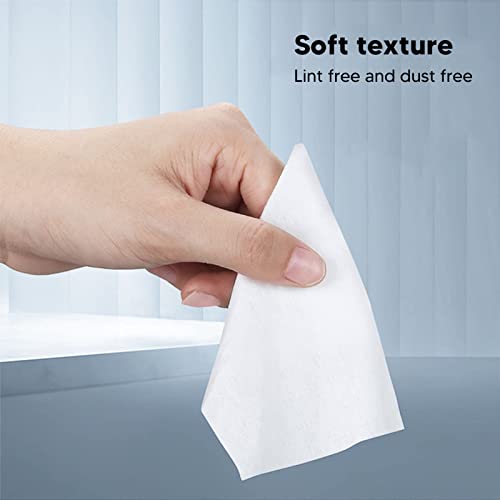 Lingettes à Fibre Optique, 100 Pièces Par Boîte Lingettes De Nettoyage De Fibre Optique Sans Poussière Nettoyant Fibre Optique pour Connecteur FC SC LC ST MU D4 DIN