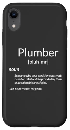 Définition drôle de plomberie Coque pour iPhone XR