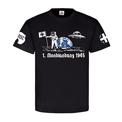 T-Shirt UFO Haunebu Noir 5XL : Confort Ample pour Grand Format