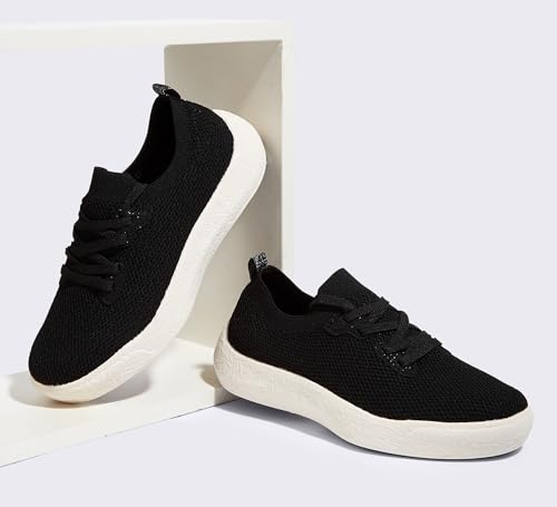 LUCKY STEP Women's Slip on Walking Shoes Casual Mesh-Comfortable Tennis Elastic Sock Breathable Workout Sneakers4