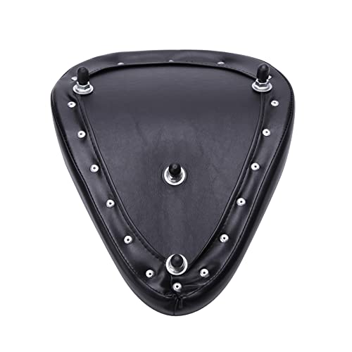 Image of DREAMIZER Motorcycle Seat Cushion Driver Solo Seats with Spring Bracket PU Leather Compatible with Harley Honda Yamaha Kawasaki Sportster Iron 883 1200 Chopper Bobber Cafe Racer