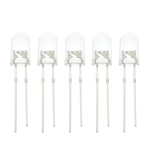 100PCS Super Bright 5mm Round UV/Purple Led Emitting Diode F5 LED Light for DIY Lights New for Arrival 2025 High for Quality