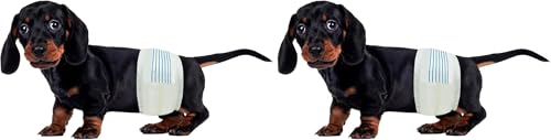 Image of BV Dog Diapers Male Small (Waist 12-19in) Super Absorbent - Disposable - Doggie Diapers with Wetness Indicator - Adjustable Male Dog Wraps - Ideal for Incontinence /Training, 50 Count (Pack of 2)
