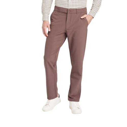 Goodfellow & Co Men's Tech Relaxed Travel Trousers - (US, Alpha, Medium, Regular, Regular, Brown)