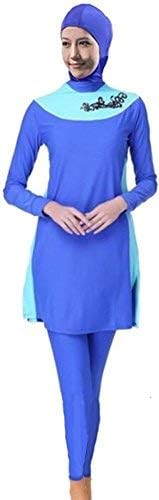 YEESAM Muslim Women Hijab Swimsuit Modest Full Cover Beachwear Islamic - Light Color
