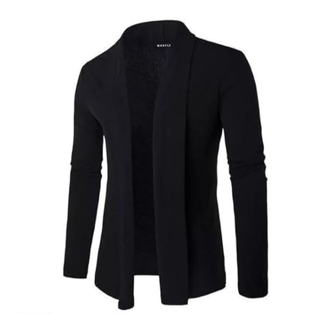 pvs trend Men's Premium Cotton Blend Cardigan – Shawl Collar Shrug, Lapel Collar, Casual & Warm Winter, Summer Wear-picture-34