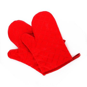 Generic Microwave Oven 1Pcs Silicone Coating Heat Resistant Pot Holder Gloves-Color2