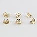 Orgrimmar 14K Gold Earring Backs Yellow Ear Locking for Stud Ear Rings (3 Pairs)