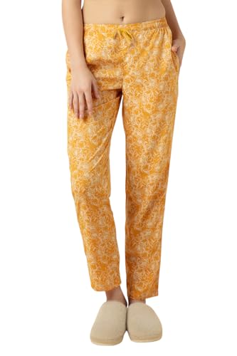 Image of Van Heusen Women's Printed Lounge Pants | Drawstrings & Side Pockets | Ultra Soft Fabric | Relaxed Fit | At home pyjamas | Everyday Comfort | Printed | Style 55306 | Available in Pack of 1 & 2