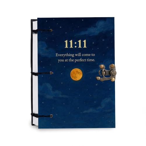 Image of Blue 11:11 Diary Notebook 7x5 Inch 160 Pages Unruled Journal for Writing