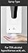 Luminoso Clean Automatic Touchless Soap and Hand Sanitizer Liquid Dispenser 1200ml Wall Mount with Dispenser Tray - Commercial-Industrial Hands Free Motion Sensor ADA Compliant