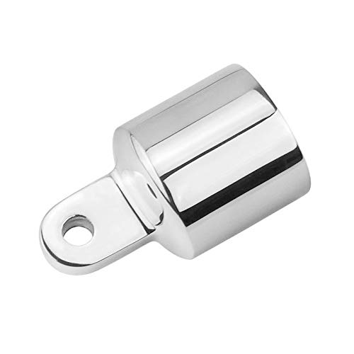 Amadget 2 Pcs 3/4'' Bimini Top Caps Tube Canopy Hardware, Eye End Top Fitting Marine 316 Stainless Steel, Fits 3/4" Od Round Tubing #TOP2