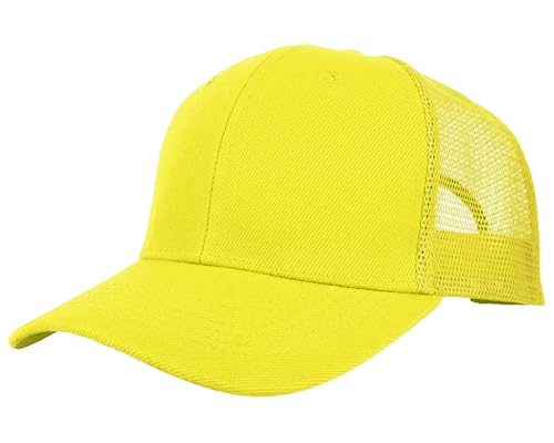 Image of Gelante Mesh Trucker Baseball Cap Snapback Hat Structured Front Panel