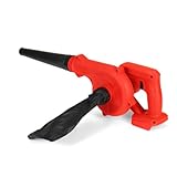 SISHUINIANHUA Computerreiniger elektrischer Luftgebläse-Staub, der Staub-Computer-Staubkollektor-Luftgebläse-Gebläse für 18-V-Batterie weht,Rot