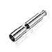 Macinapepe, FINELYCR Argento Macinino per Spezie, Macina Sale e Pepe Manuale, Acciaio Inox, con Pulsante, Adatto per Pepe, Cumino, Sale