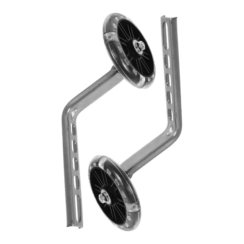 Ruedas de Entrenamiento Kisangel para Bicicletas con Luz LED Intermitente, Ruedas Auxiliares de Equilibrio Negras para Niños Principiantes, Reemplazo Resistente para Bicicletas miniatura 1