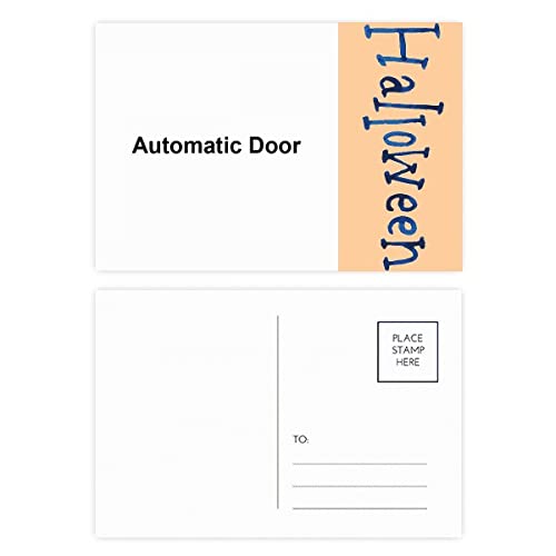 Cartes postales porte automatique Halloween lot de 20 pour signaler un accès thématique